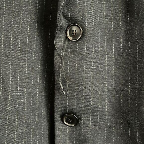 NEW Zara Pinstripe Mens Suit Jacket Blazer Size 40 - Picture 3 of 10